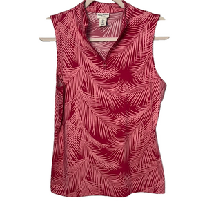 Tommy Bahama Sleeveless Pink Patterned Top